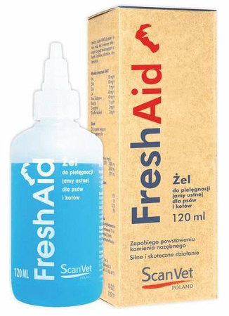 Fresh Aid - żel do pielęgnacji jamy ustnej psa i kota ScanVet 112ml