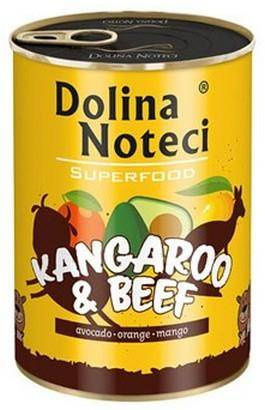 Dolina Noteci Premium Superfood Pies Kangur i wołowina puszka 400g