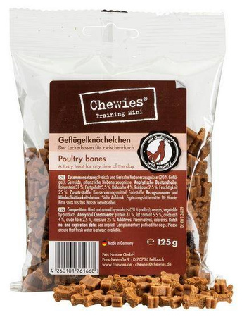 Chewies Kosteczki Mini Drób 125g
