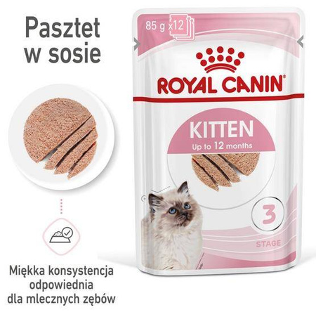 Royal Canin Feline Kitten Multipack karma mokra dla kociąt do 12 miesiąca życia saszetki 4x85g