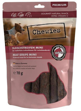 Chewies Mini Meat Strips Konina 70g