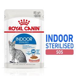 Royal Canin Indoor Sterilised Jelly karma mokra dla kotów dorosłych sterylizowanych, przebywających w domu saszetka 85g