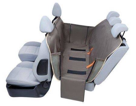 Kardiff Kardimata Anti Slip z zamkiem i bokami 137x167 oliwkowa - mata samochodowa na tylne fotele