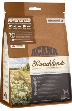 Sucha karma dla psa Acana Ranchlands Dog 340g