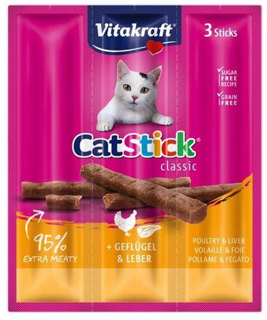 Vitakraft Cat Stick Mini Drób i Wątroba 18g [10869]