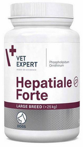 Hepatiale Forte Large Breed - suplement wspierający wątrobę dla psów VetExpert 40 tabletek