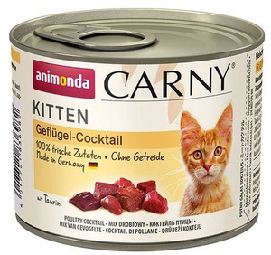 Karma mokra Animonda Carny Kitten Koktajl Drobiowy dla kotów 200g