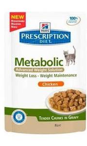Karma mokra Hill's Prescription Diet Metabolic Feline z kurczakiem 85g