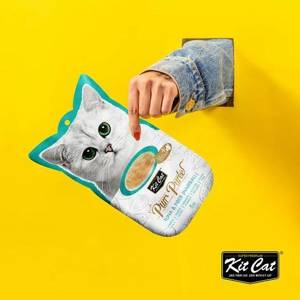 Kit Cat PurrPuree Tuna & Fiber Hairball 4x15g